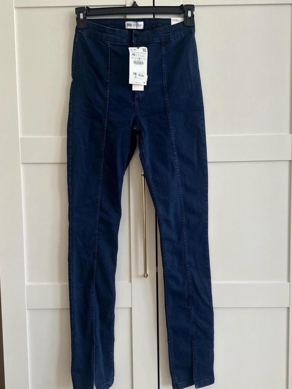 Zara Navy Blue Skinny Jeans - Size: 40 - Brand New